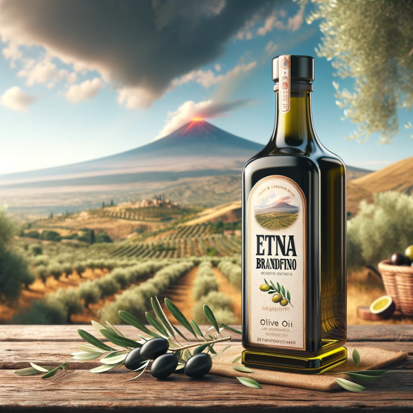Olio d'Oliva Extravergine "Etna Brandofino" 750 ml - Sapore Autentico della Sicilia