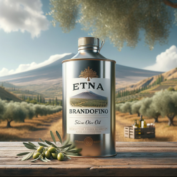 Olio d'Oliva Extravergine "Etna Brandofino" 5L - Sapore Autentico della Sicilia